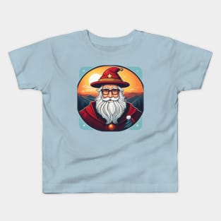 Magical Santa Silhouette Kids T-Shirt